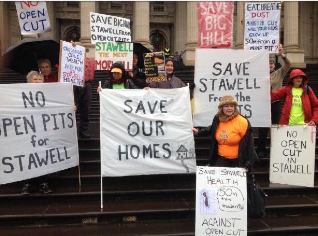 stanwell protesters